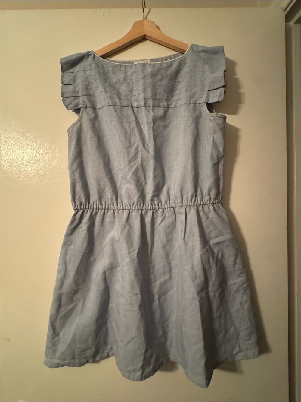 Light Blue Vintage 70's Casual Dress - Classic Summer Style